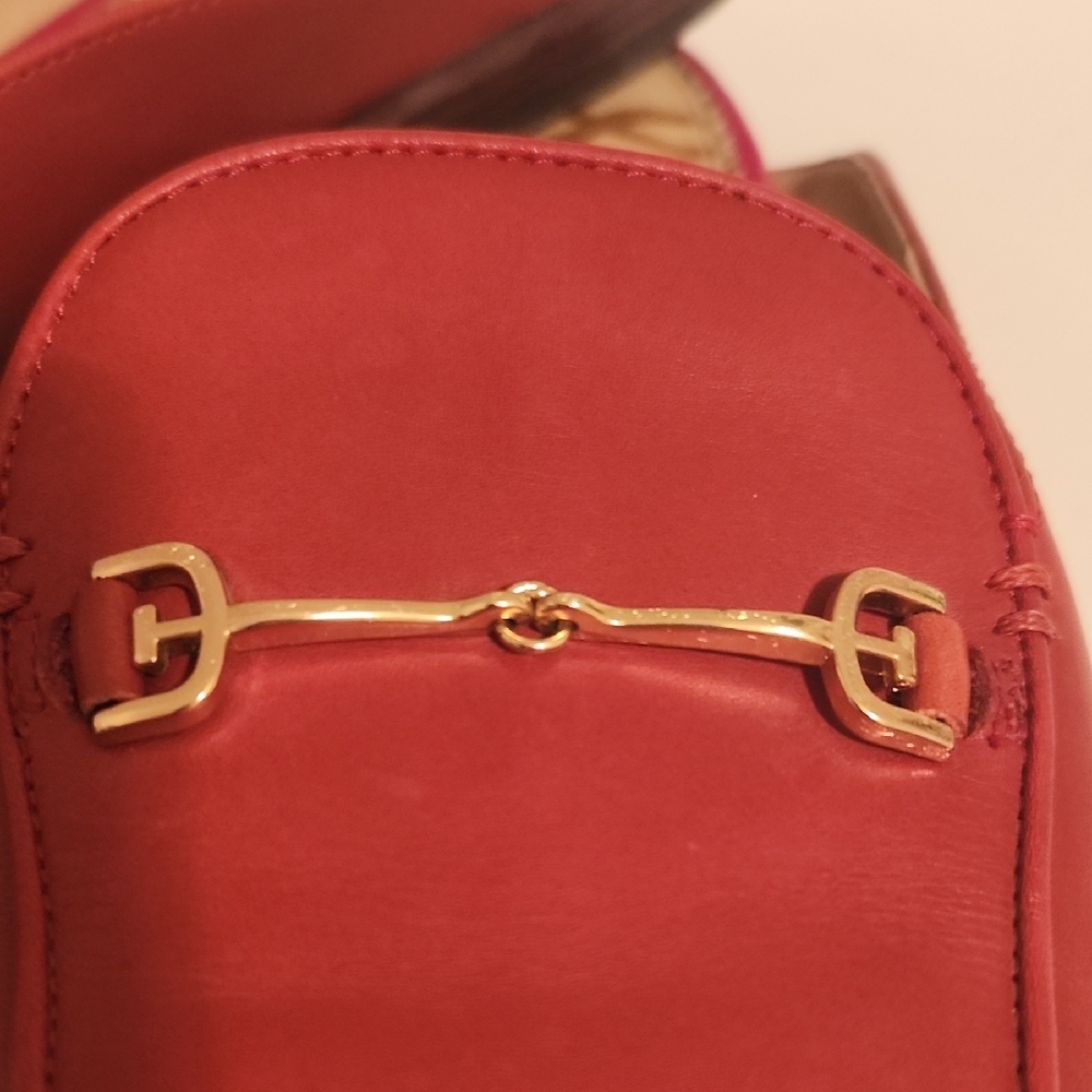 Sam Edelman Red Leather Mules For Women - Picture 11 of 12